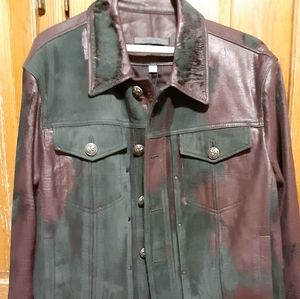 John varvatos moto style 100% Sheepa leather .